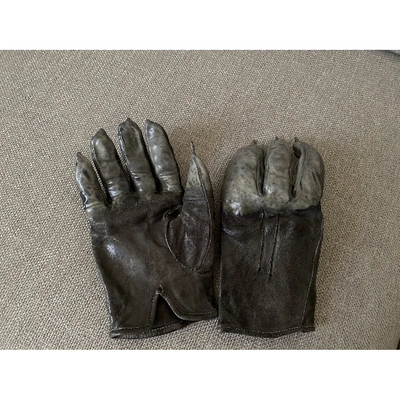 Pre-owned Carol Christian Poell Grey Exotic Leathers Gloves | ModeSens