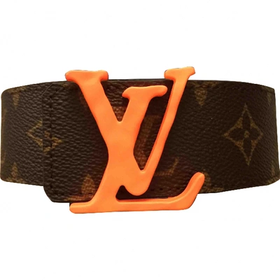 Pre-owned Louis Vuitton Cloth Belt In Brown
