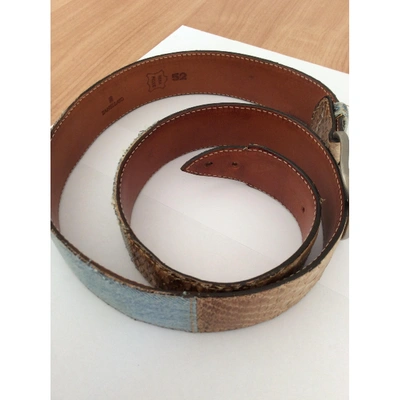 Pre-owned Zanellato Leather Belt In Beige