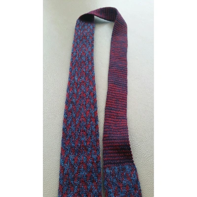 Pre-owned Krizia Wool Tie In Multicolour