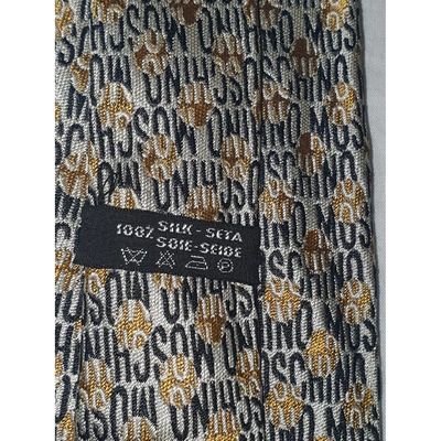 Pre-owned Moschino Silk Tie In Beige