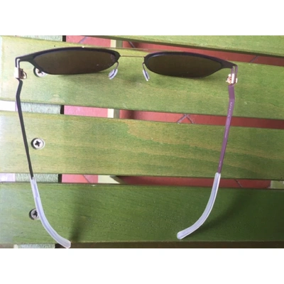 Pre-owned Mykita Burgundy Metal Sunglasses