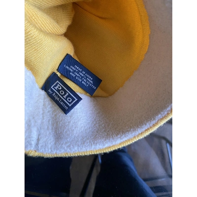 Pre-owned Polo Ralph Lauren Wool Hat In Yellow