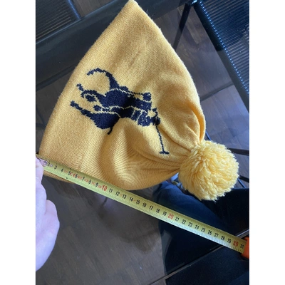 Pre-owned Polo Ralph Lauren Wool Hat In Yellow