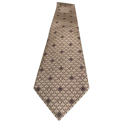 Pre-owned Loewe Silk Tie In Grey