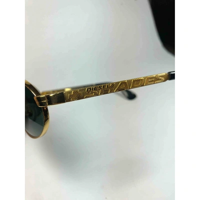 Pre-owned Diesel Gold Metal Sunglasses