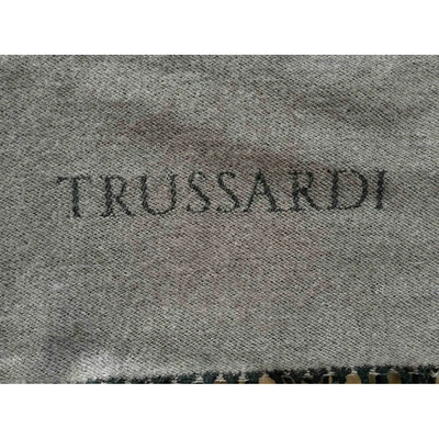 Pre-owned Trussardi Wool Scarf & Pocket Square In Red