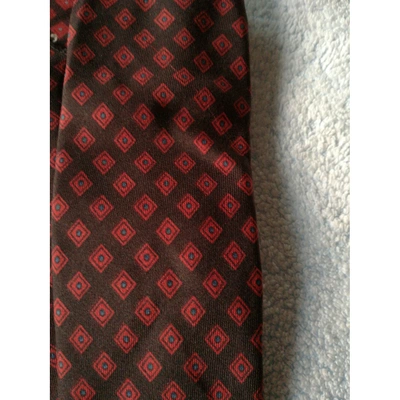 Pre-owned Serafini Silk Tie In Multicolour