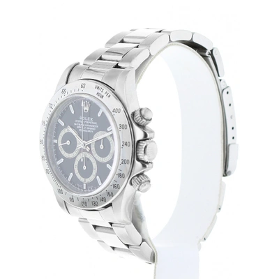 Pre-owned Rolex Daytona Silver Steel Watch