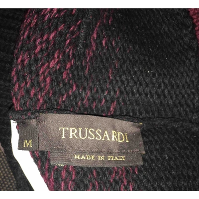 Pre-owned Trussardi Wool Hat In Burgundy