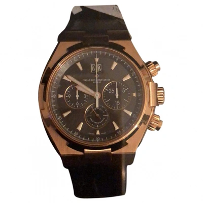 Pre-owned Vacheron Constantin Overseas Pink Gold Watch