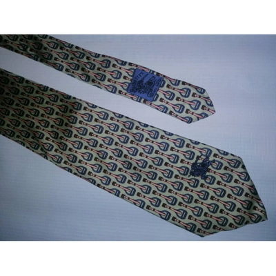 Pre-owned Burberry Silk Tie In Multicolour