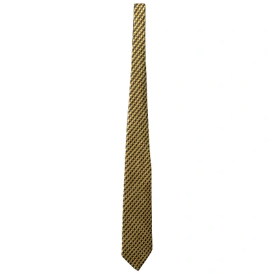 Pre-owned Ermenegildo Zegna Silk Tie In Yellow