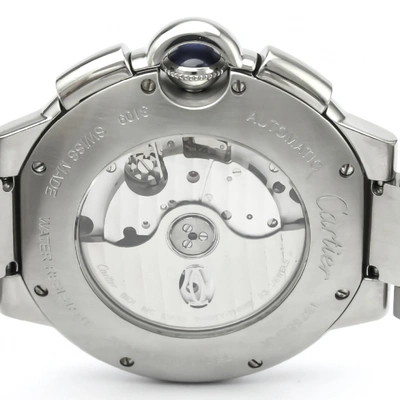 Pre-owned Cartier Ballon Bleu Black Steel Watch