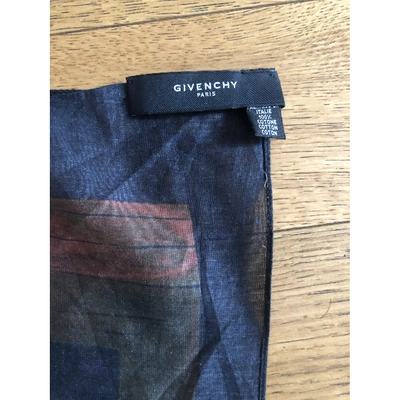 Pre-owned Givenchy Scarf & Pocket Square In Navy