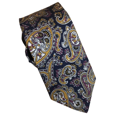 Pre-owned Etro Silk Tie In Multicolour