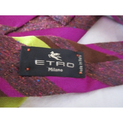 Pre-owned Etro Silk Tie In Other