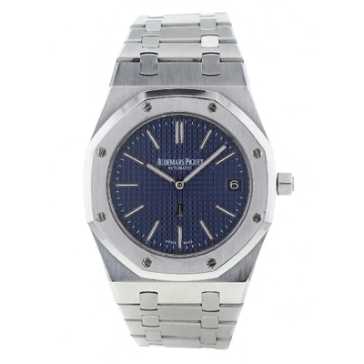 Pre-owned Audemars Piguet Royal Oak  Khaki Steel Watch