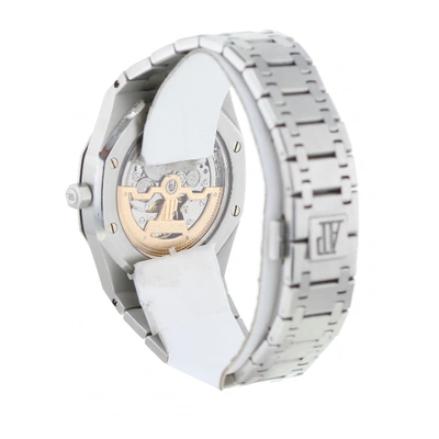 Pre-owned Audemars Piguet Royal Oak  Khaki Steel Watch