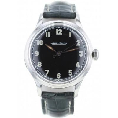 Pre-owned Jaeger-lecoultre Black Steel Watch