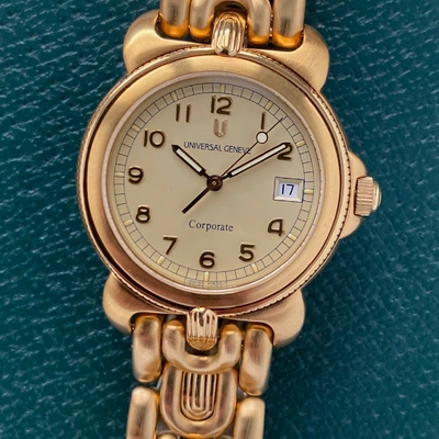 Pre-owned Universal Geneve Watch In Gold