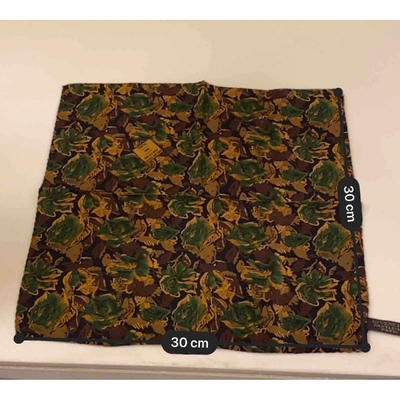 Pre-owned Givenchy Green Silk Scarf & Pocket Squares