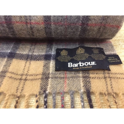 Pre-owned Barbour Wool Scarf & Pocket Squares