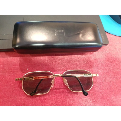 Pre-owned St Dupont Gold Metal Sunglasses