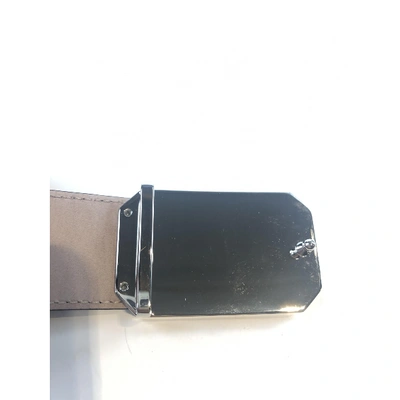 Pre-owned Gucci Black Leather Belt