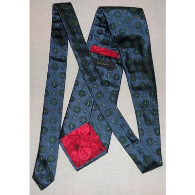 Pre-owned Paul Smith Silk Tie In Blue
