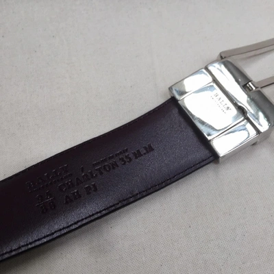 Pre-owned Bally Grey Leather Belt