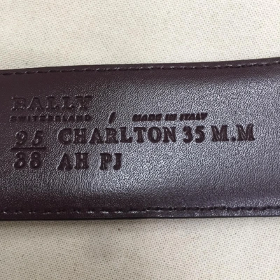 Pre-owned Bally Grey Leather Belt