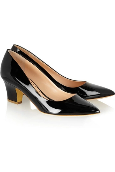 Shop Rupert Sanderson Pierre Patent-leather Pumps In Black