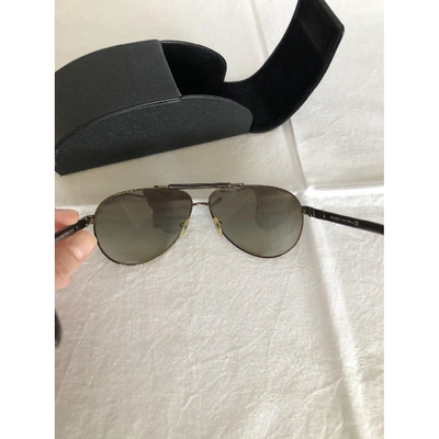 Pre-owned Prada Brown Metal Sunglasses