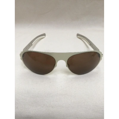 Pre-owned Mykita White Metal Sunglasses