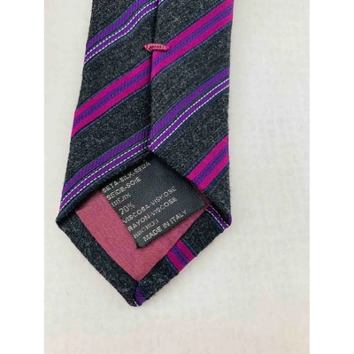 Pre-owned Hugo Boss Silk Tie In Multicolour