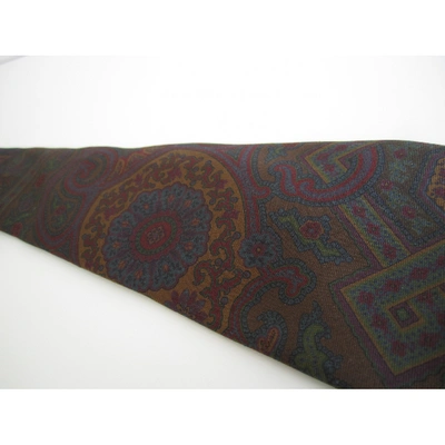 Pre-owned Ralph Lauren Silk Tie In Multicolour
