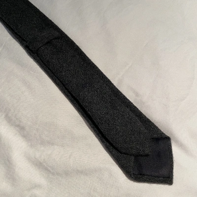 Pre-owned Ralph Lauren Cashmere Tie In Anthracite