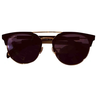 Pre-owned Balmain Gold Metal Sunglasses