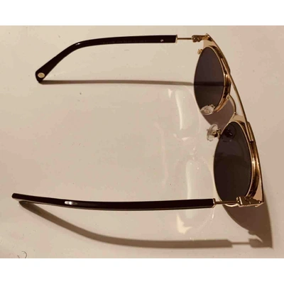 Pre-owned Balmain Gold Metal Sunglasses