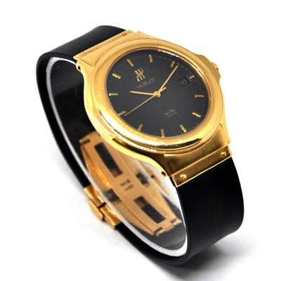 Pre-owned Hublot Mdm Yellow Gold Watch