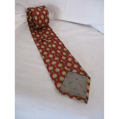 Pre-owned Fendi Silk Tie In Other