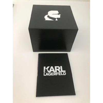 Pre-owned Karl Lagerfeld Watch In Black