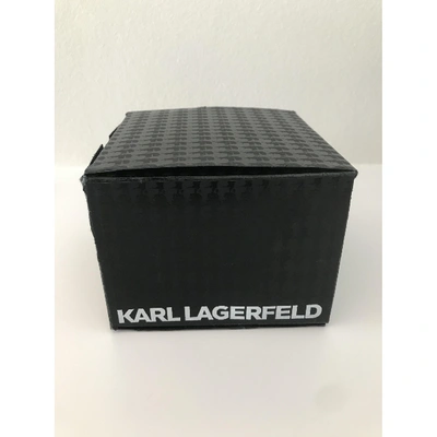 Pre-owned Karl Lagerfeld Watch In Black