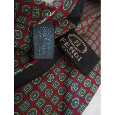 Pre-owned Fendi Silk Tie In Other