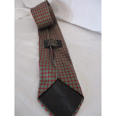 Pre-owned Fendi Silk Tie In Other