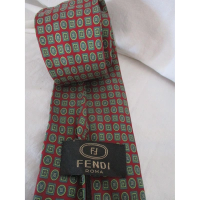 Pre-owned Fendi Silk Tie In Other