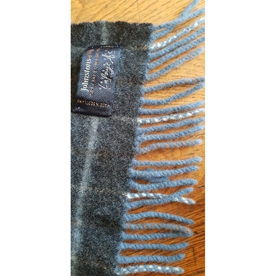 Pre-owned Johnstons Of Elgin Wool Scarf & Pocket Square In Other