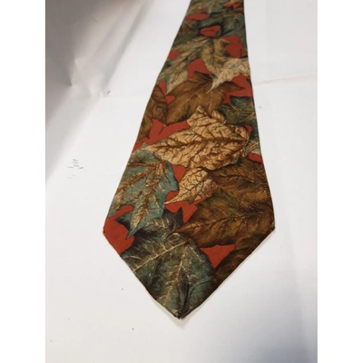 Pre-owned Hugo Boss Silk Tie In Multicolour