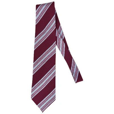 Pre-owned Armani Collezioni Silk Tie In Red